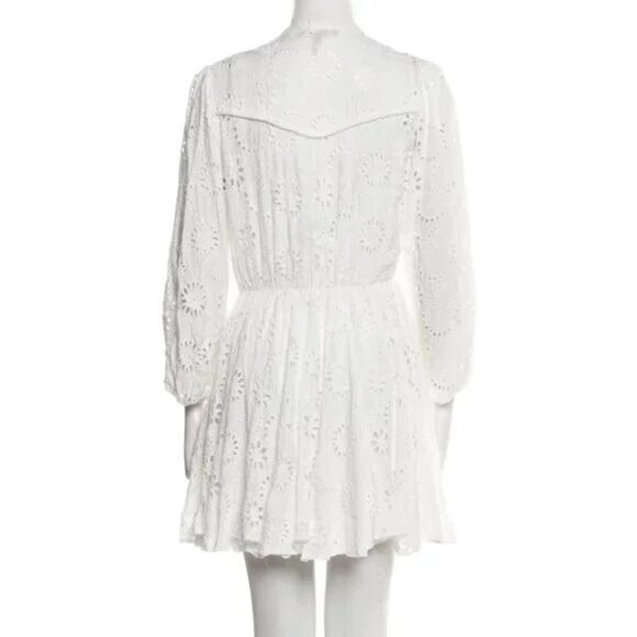 Maje Rapala White Eyelet Dress - Picture 5 of 9
